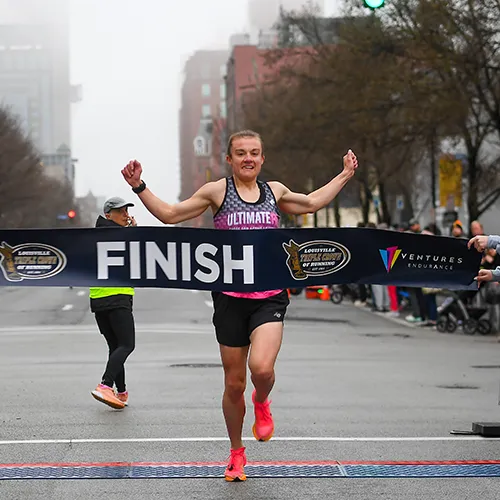 female 5k finisher