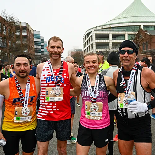4 guys post race